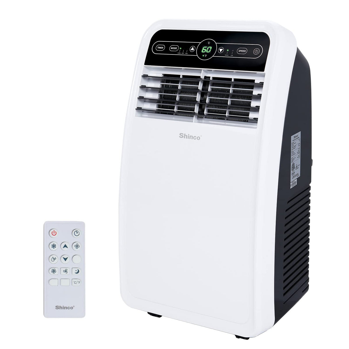Portable Air Conditioner 12000 BTU with Dehumidifier and Fan Modes, Remote Control, 24h Timer, Window Kit