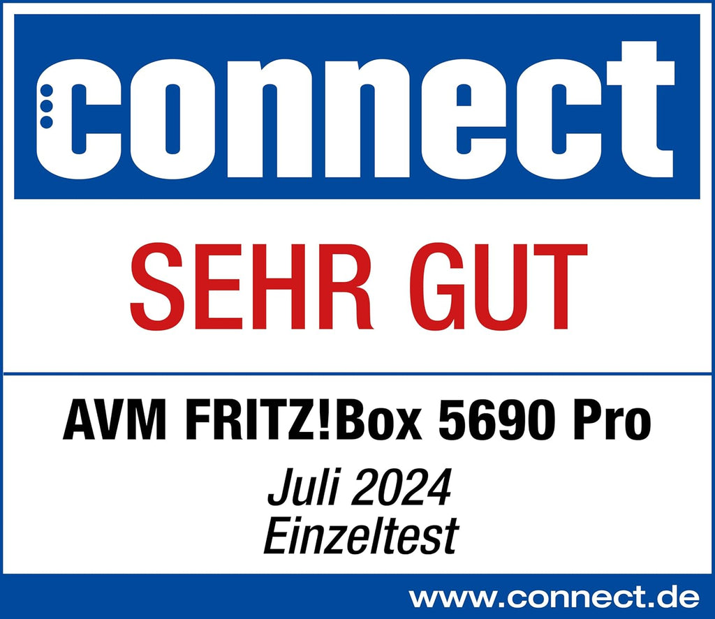 FRITZ!Box 5690 Pro DSL & Fibre Optic Router, Wi-Fi 7 up to 18.5 Gbps