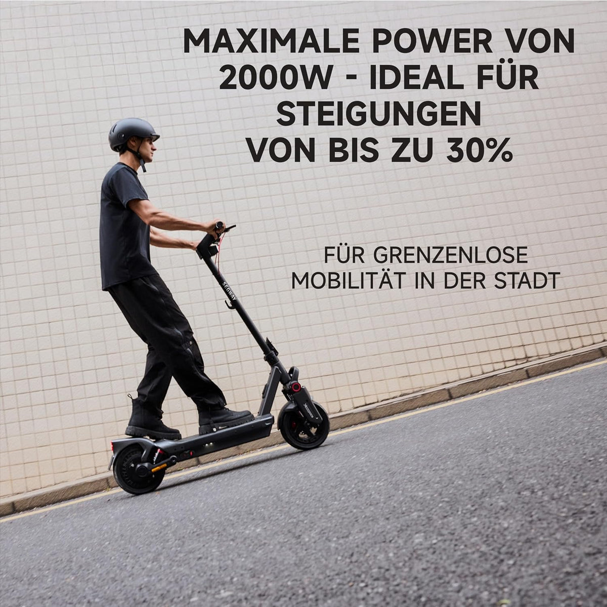 Electric Scooter with Road-Legal Certification, 80km Eco Mode Range, Dual Hydraulic Suspension, 130kg Load Capacity